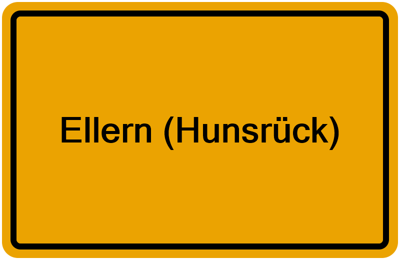 Handelsregisterauszug Ellern (Hunsrück)